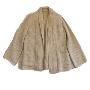 Vintage Rare 60s/70s Small Auckie Sanft Montreal Pure Virgin Wool Cardigan